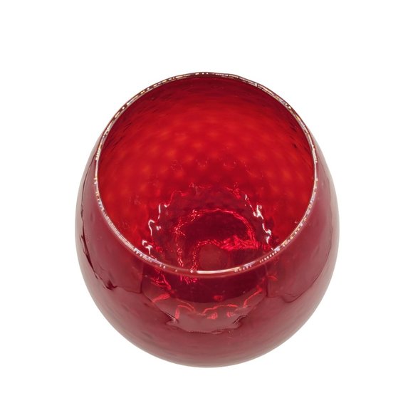 Red Optic Empoli Brandy Snifter Oversized 10" Stemware Barware Italy - Picture 4 of 7